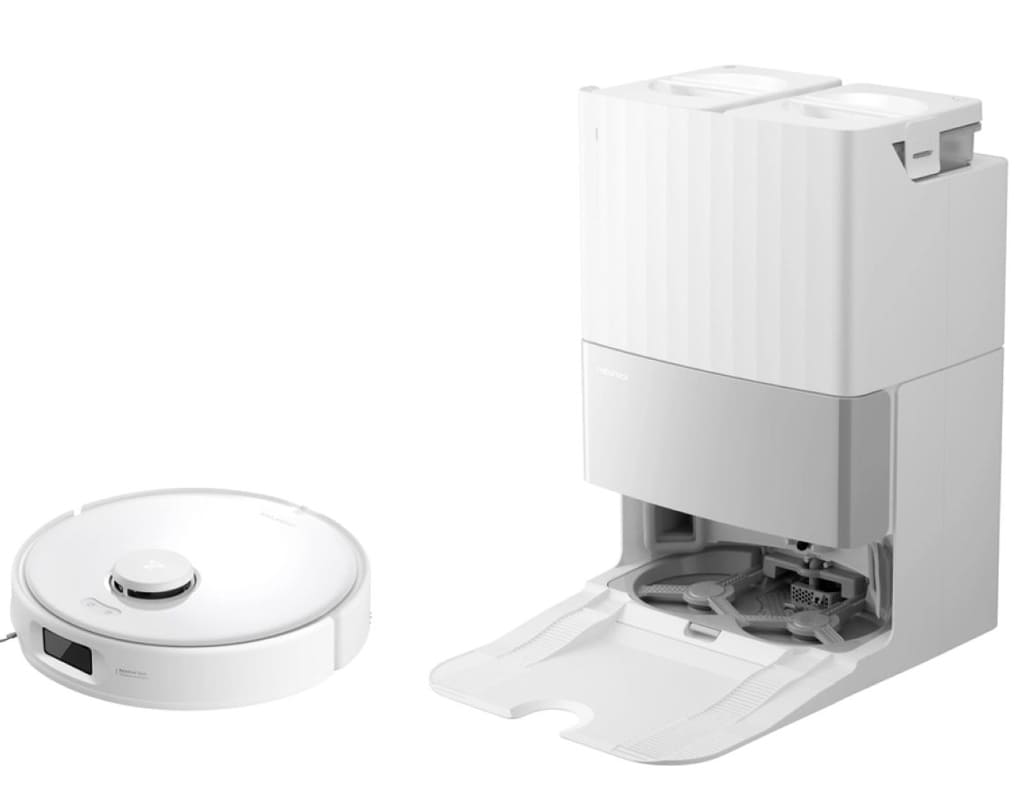 Robot hút bụi lau nhà Roborock Qrevo Edge 5V1 - Đen/Trắng